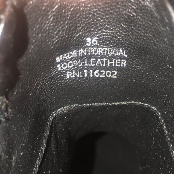 ZADIG & VOLTAIRE New Laureen Patent Leather Chain Boots Size 36 / US 5 - Picture 10 of 12